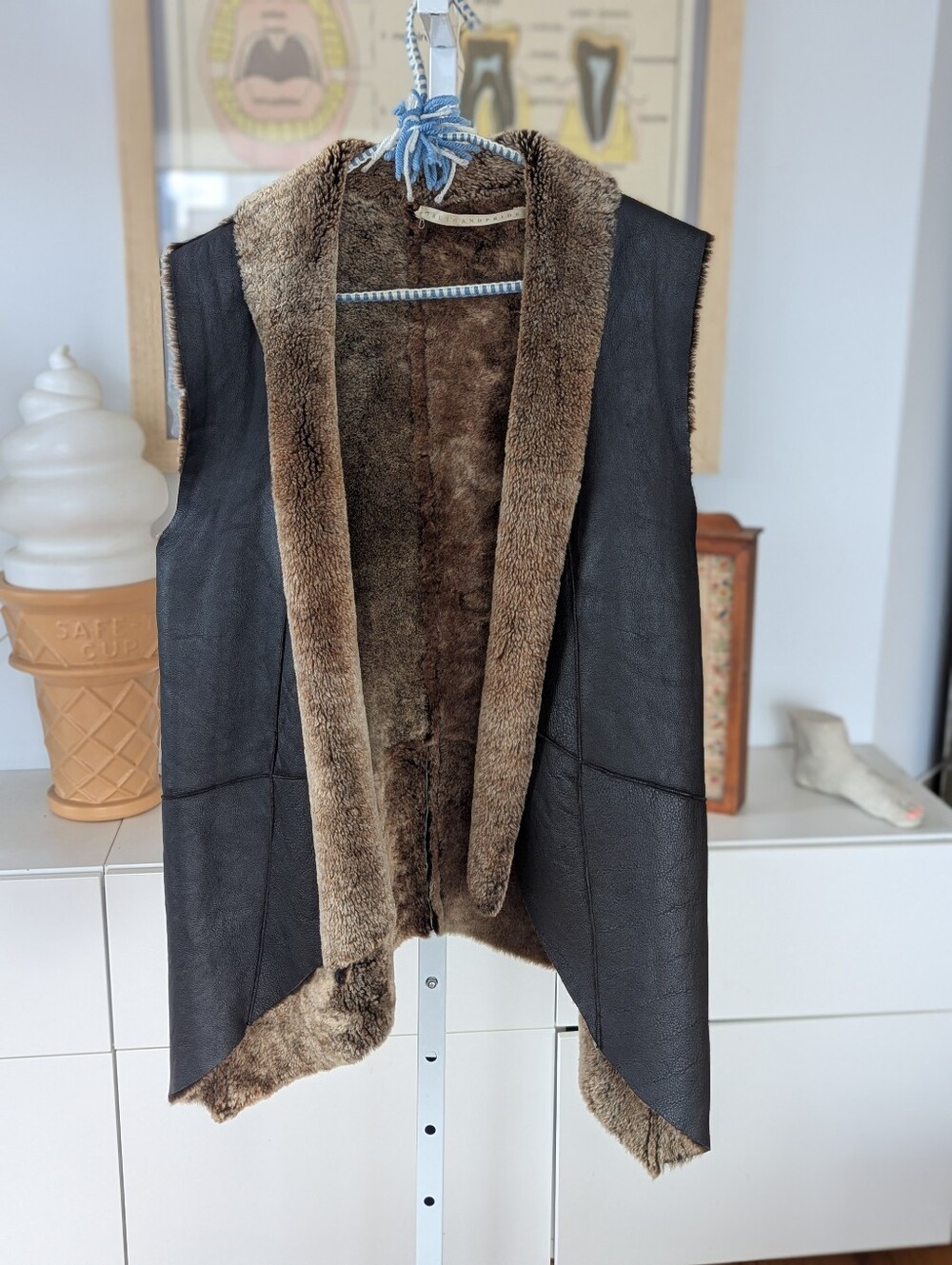 Lamb Shearling Vest S
